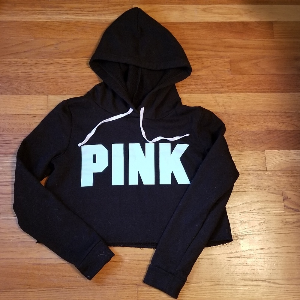 PINK Crop Top Sweatshirt